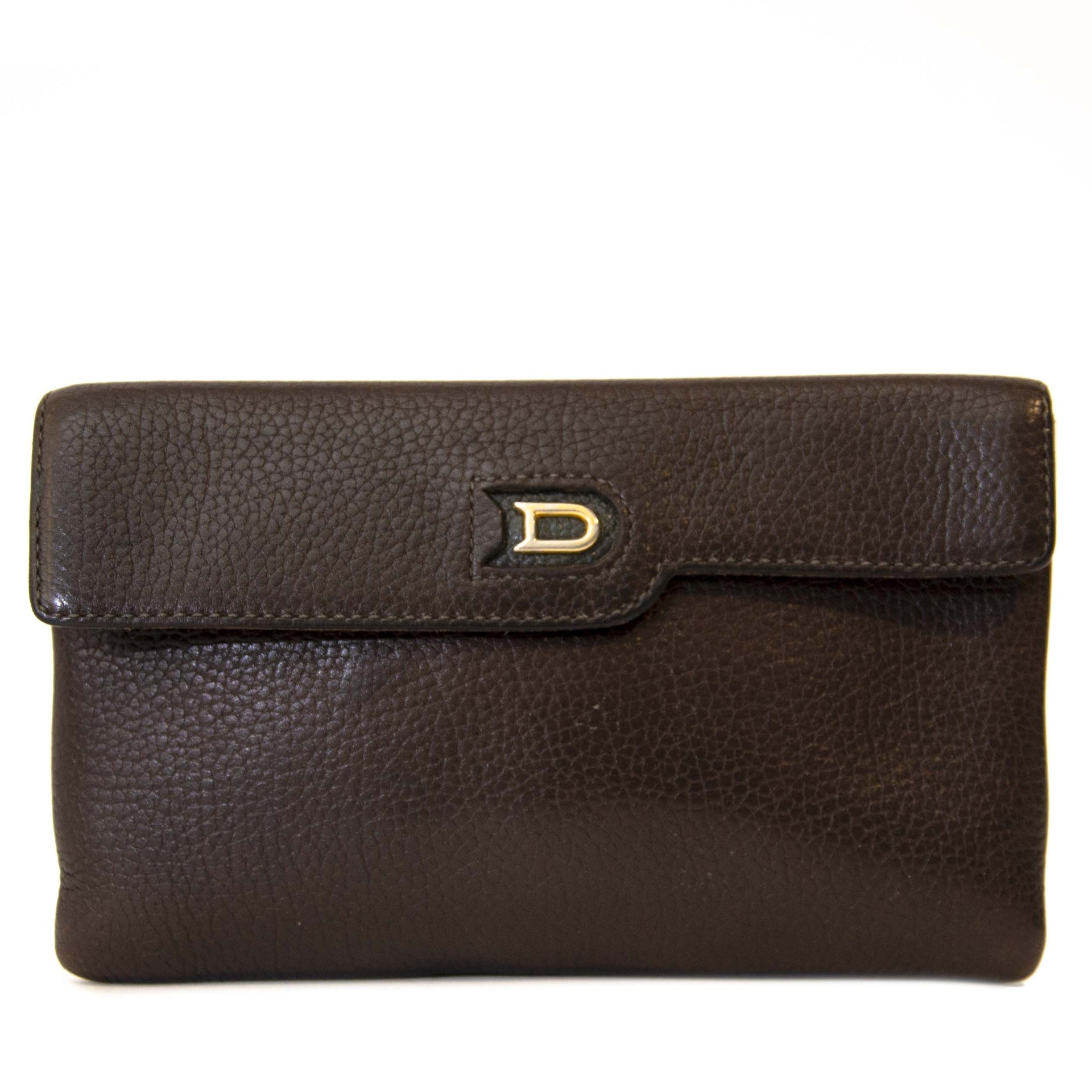 Delvaux Brown Leather Fortune Pouch. Koop online tweedehands Delvaux Portefeuille, veilige betaling.