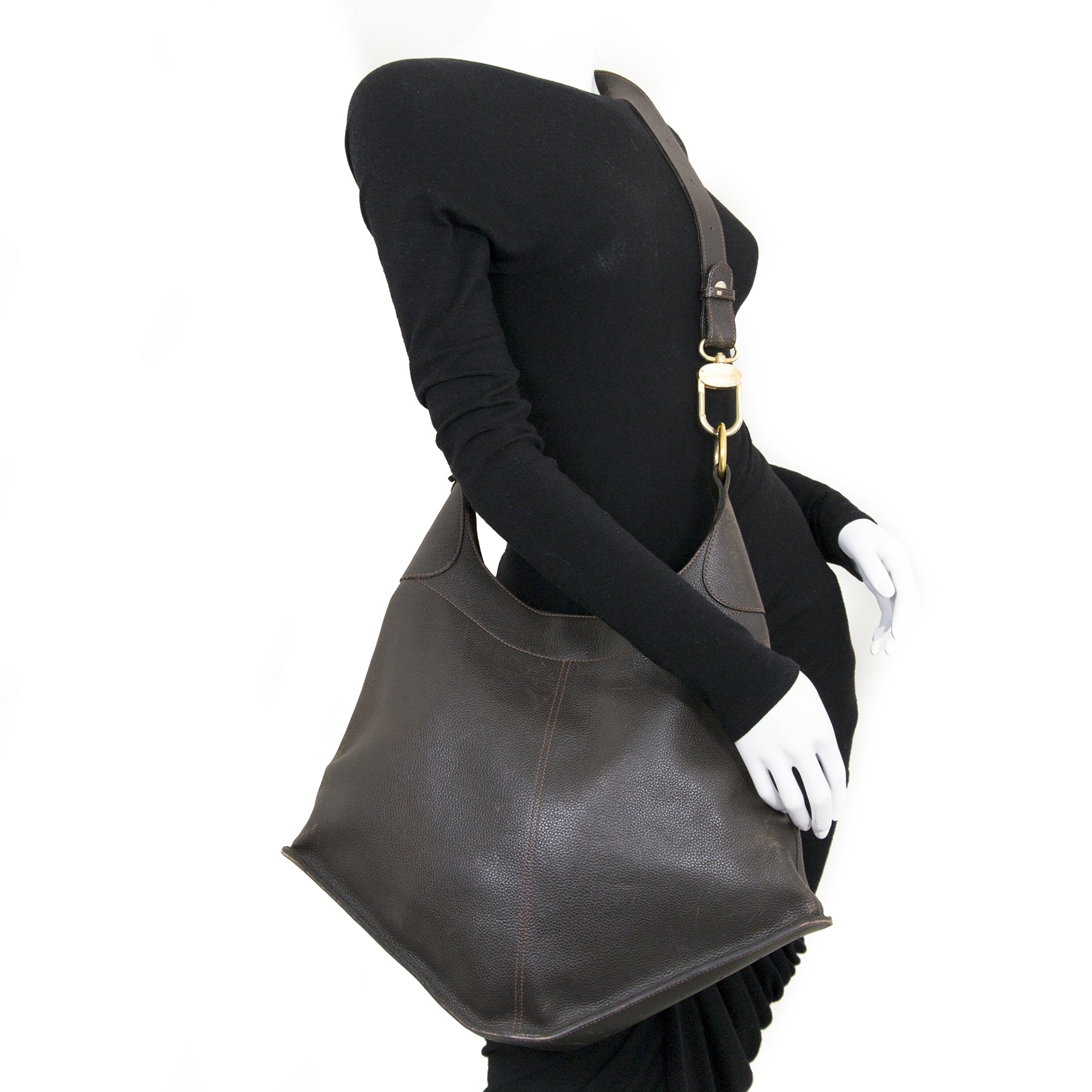 Delvaux Bruine Satan Schoudertas