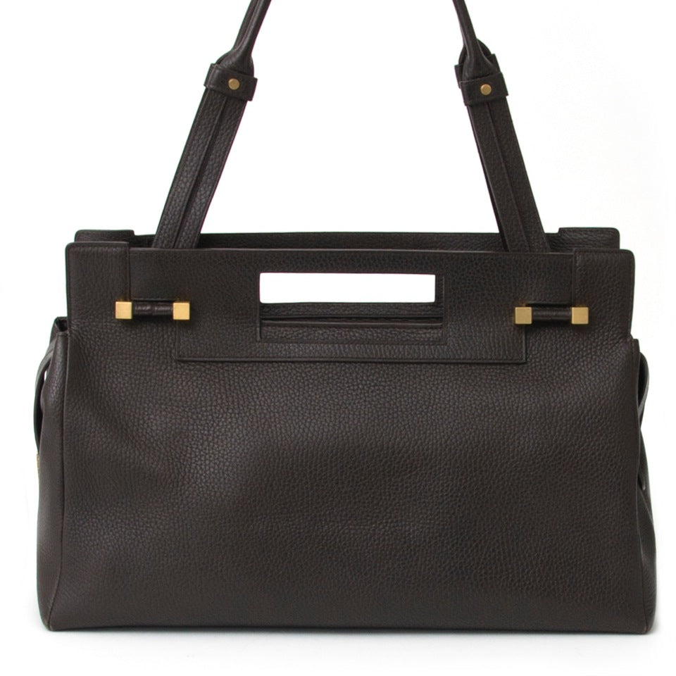 koop veilig online aan de beste prijs Delvaux Dark Brown Benjamin online , België Antwerpen