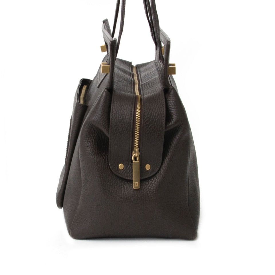 koop veilig online aan de beste prijs Delvaux Dark Brown Benjamin online , België Antwerpen 2dehands luxe handtassen