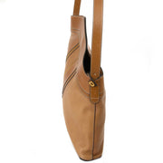 Delvaux Brown Leather Shoulder Bag now for sale at labellov vintage fashion webshop belgium