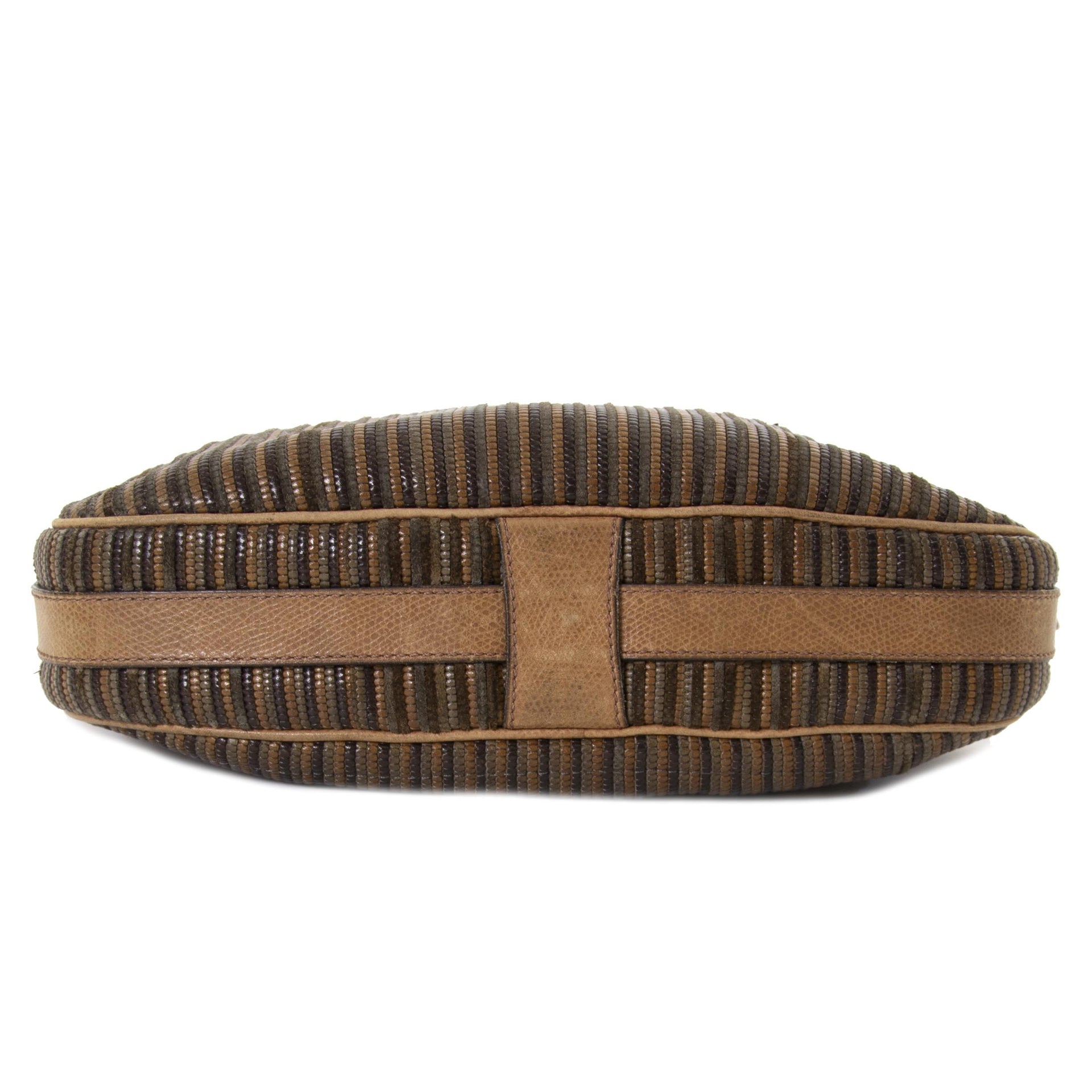 Delvaux Toile De Cuir Brown Crossbody Bag now for sale at labellov vintage fashion webshop belgium