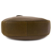 Delvaux Taupe Leather Shoulder Bag
