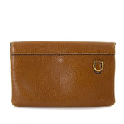 Delvaux Brown Leather Pouch now for sale at labellov vintage fashion webshop belgium