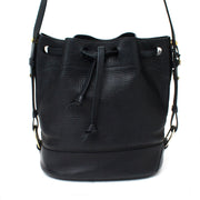 Buy and sell Delvaux Black Textured Bucket Bag for the best price