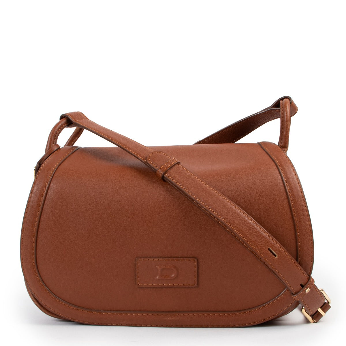 shop online second hand authentic Delvaux Amazone Sellier Cognac Crossbody Bag at Labellov