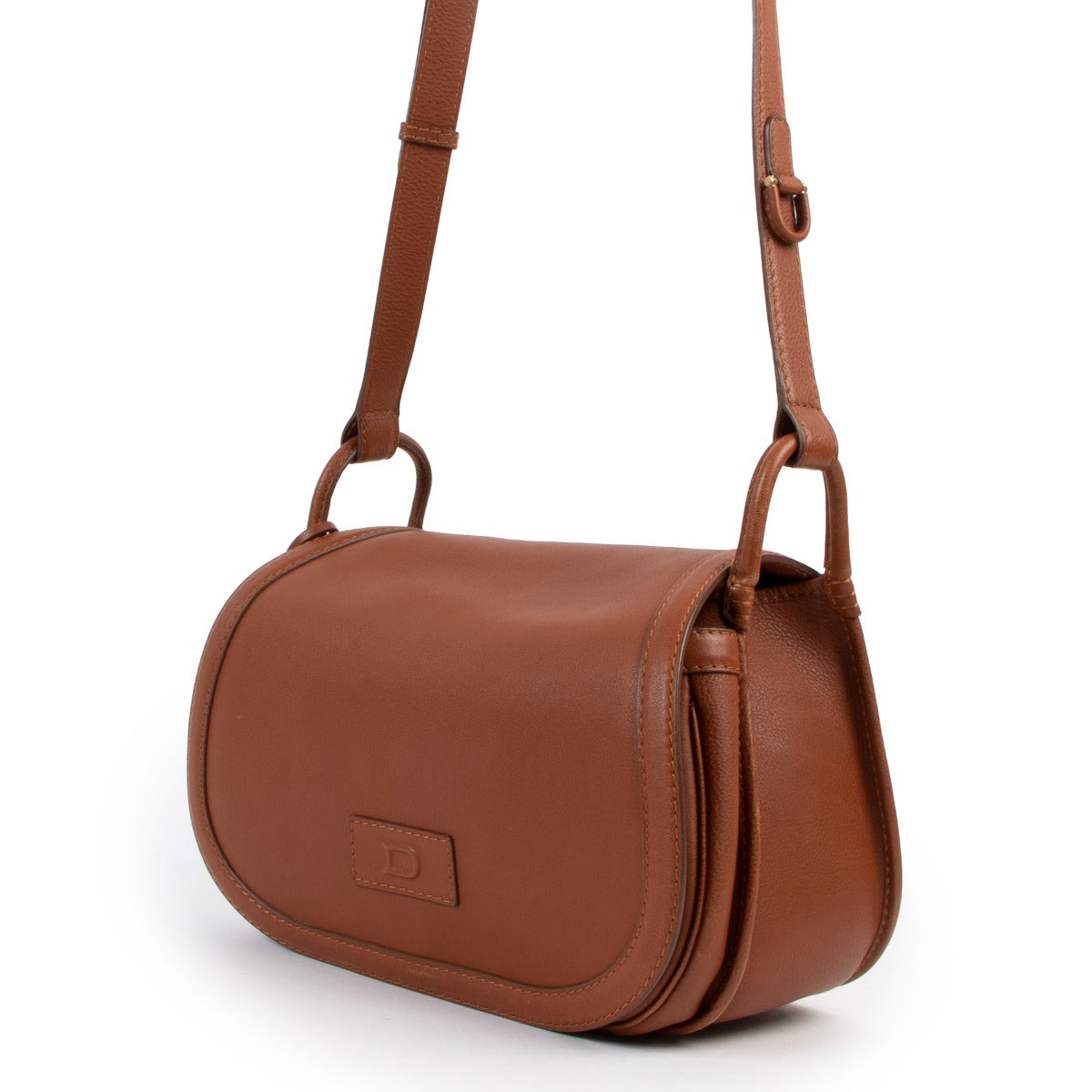 shop online second hand authentic Delvaux Amazone Sellier Cognac Crossbody Bag at Labellov