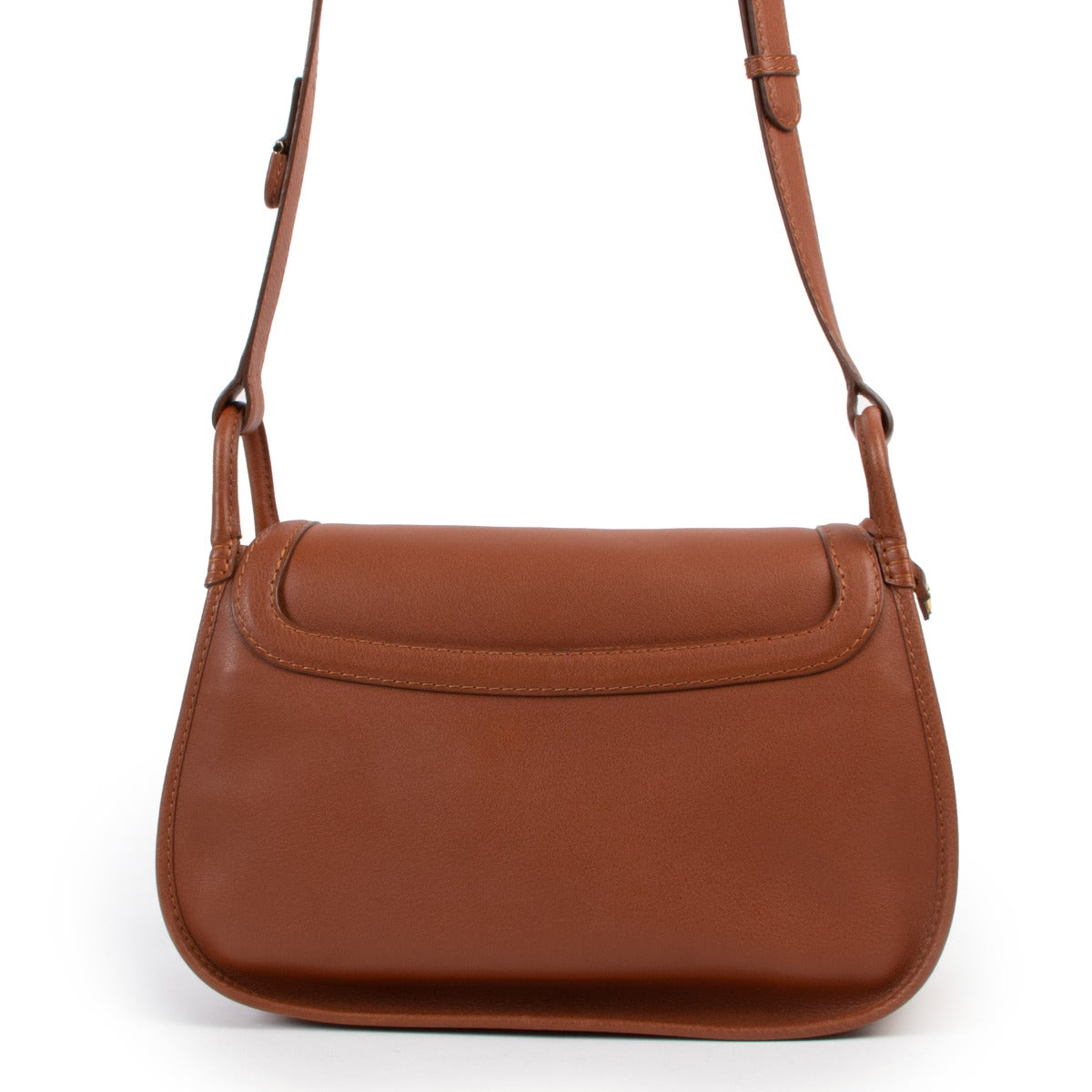 shop online second hand authentic Delvaux Amazone Sellier Cognac Crossbody Bag at Labellov