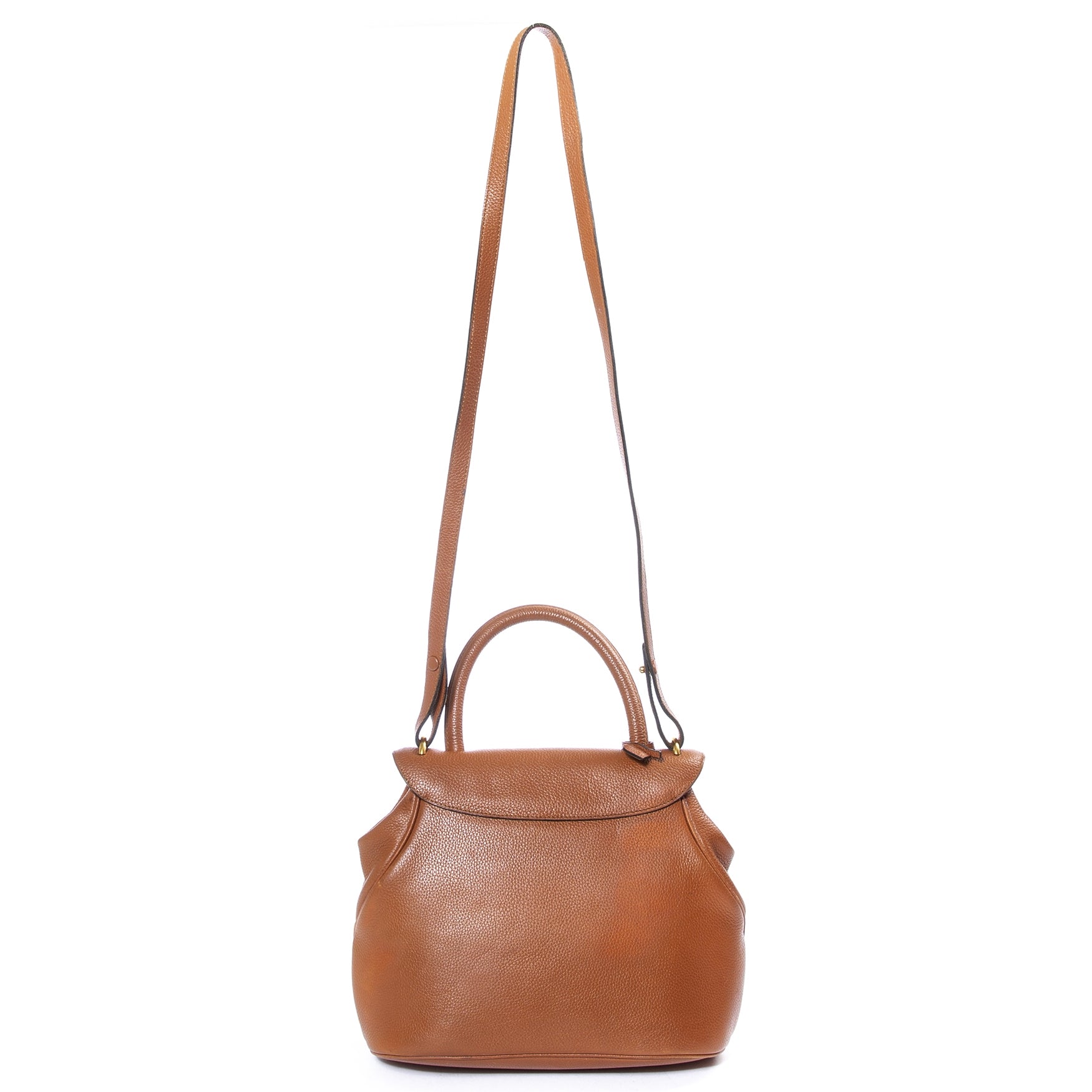 Buy and sell your authentic Delvaux Cognac Baltimore Shoulderbag for the best price