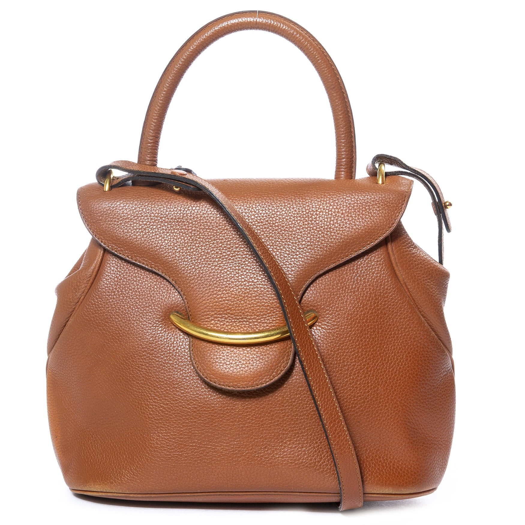 Delvaux Cognac Baltimore Shoulderbag