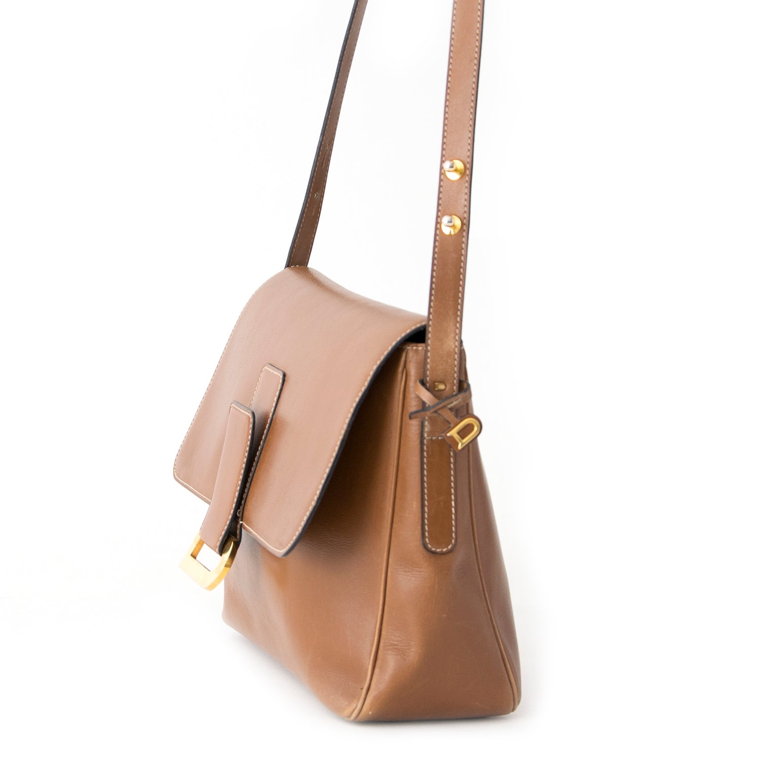 shop your designer Delvaux Cognac Passerelle like new online webshop labellov.com