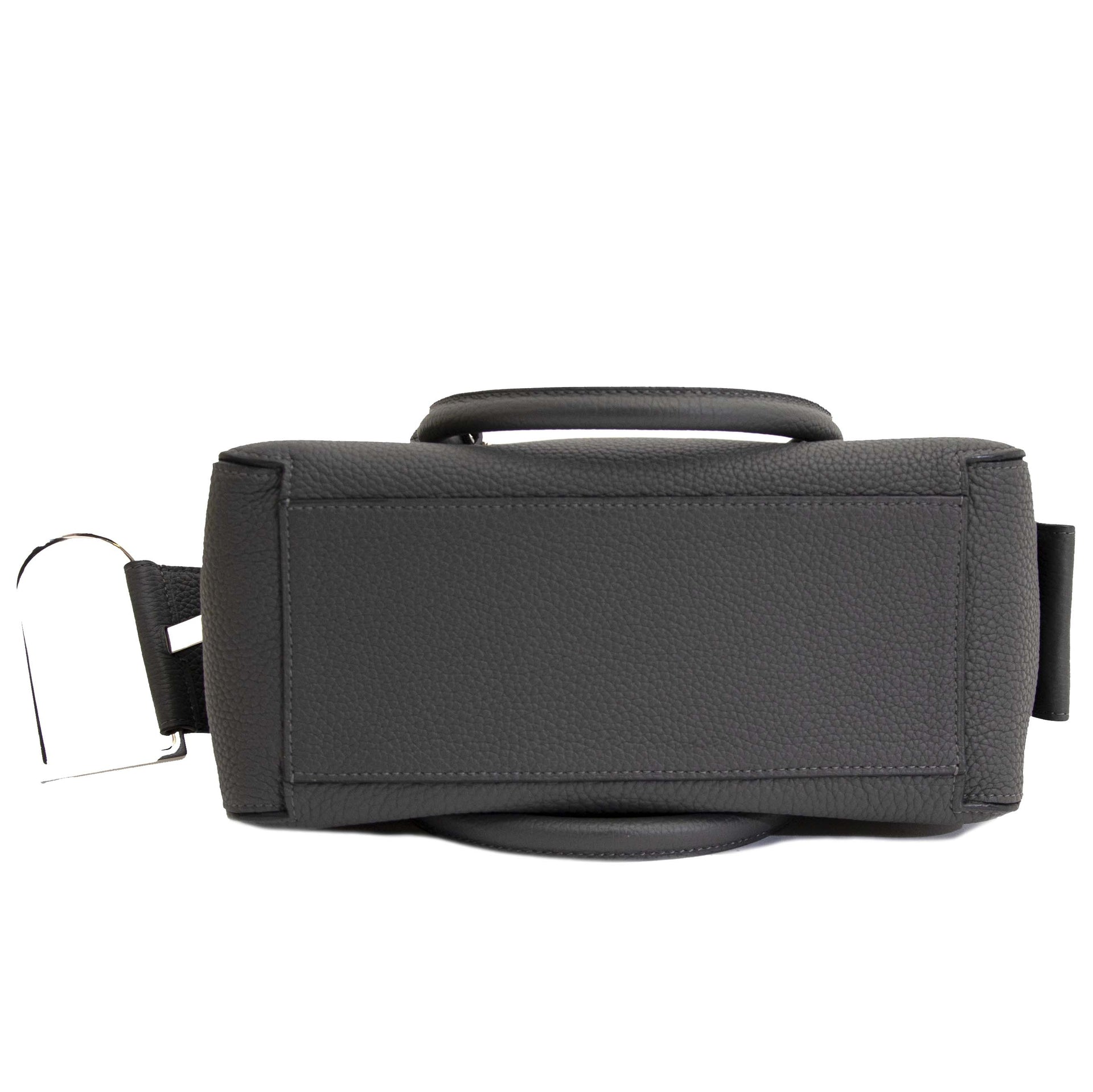 Delvaux Grey Coolbox Bag Smoke Taurillon MM