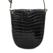 delvaux black croco violette crossbody tas nu te koop bij labellov vintage mode webshop belgië
