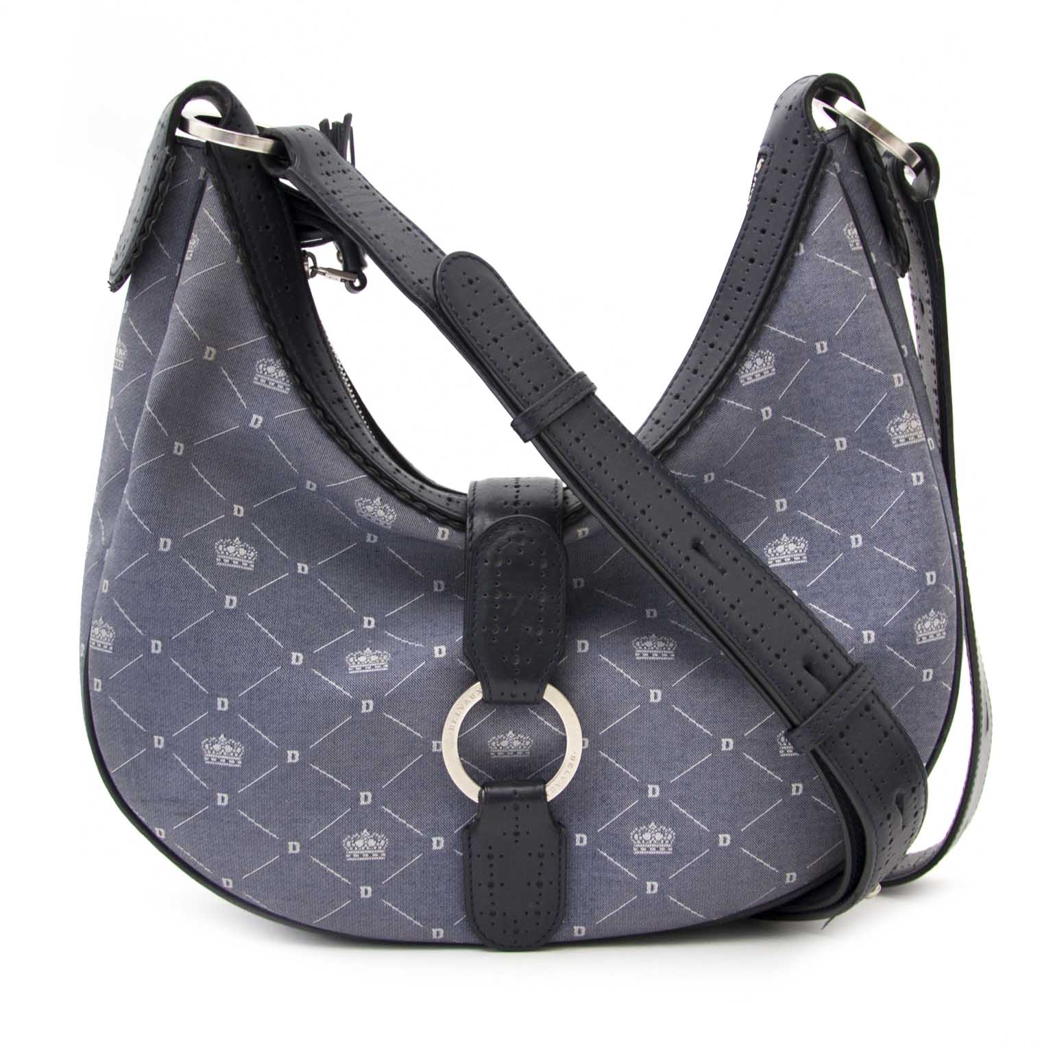 Delvaux Camille Blue Bag available only online at Labellov secondhand luxury