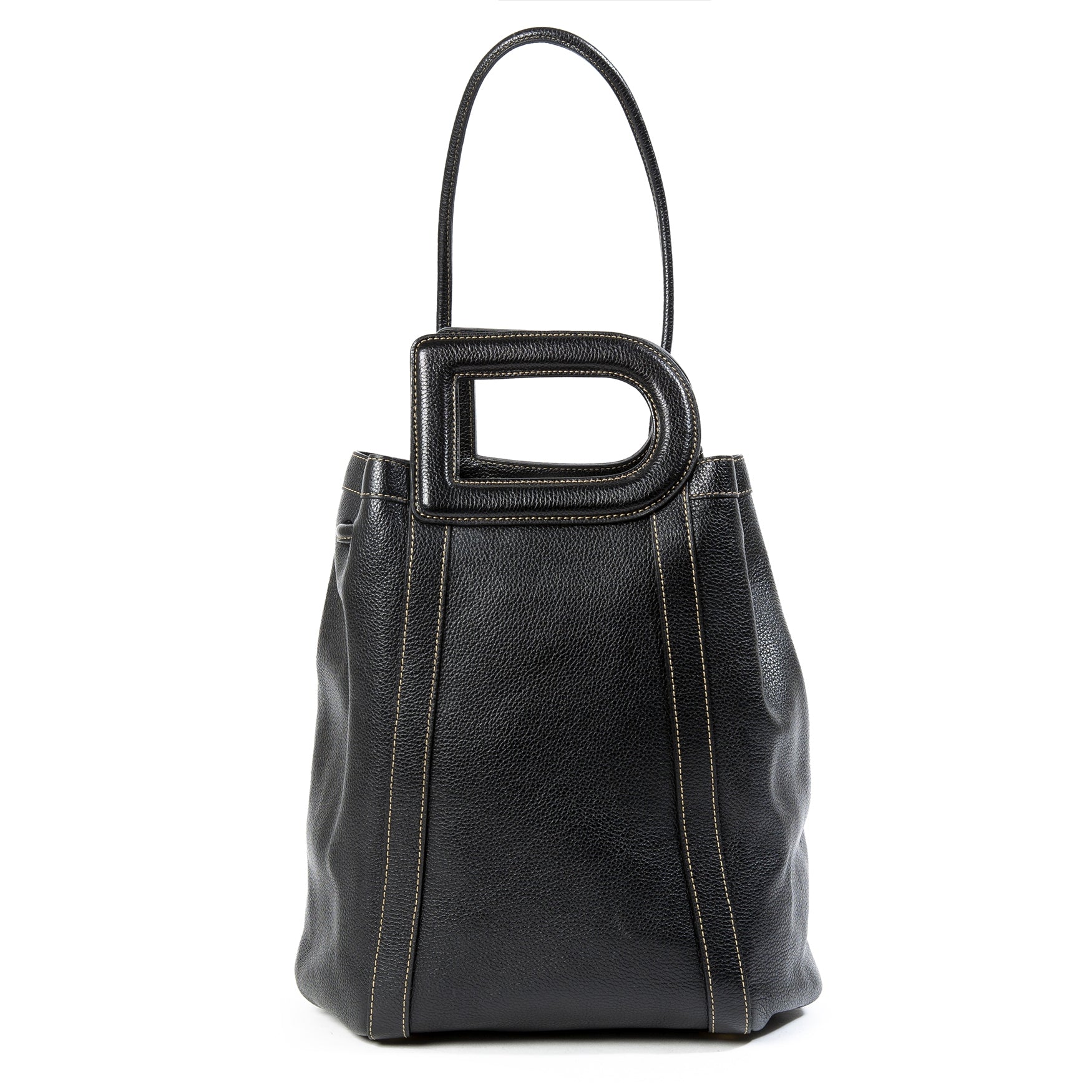 Delvaux D Top Handle Black Shoulder Bag