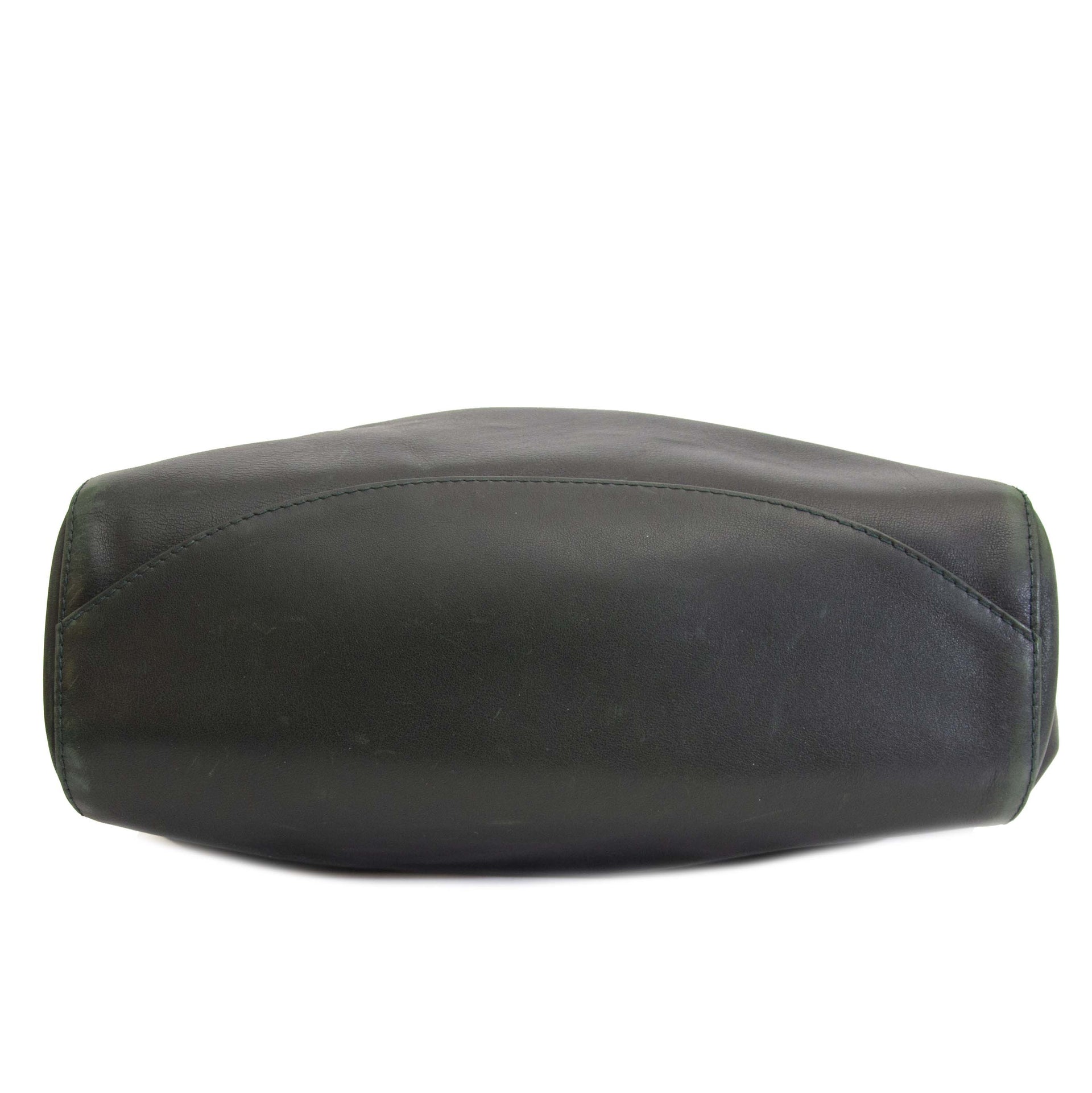 100% authentic Delvaux Green Leather Shoulder Bag now online at labellov.com for a very low price