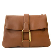 Authentic second hand vintage Delvaux Givry Crossbody Bag Camel buy online webshop LabelLOV