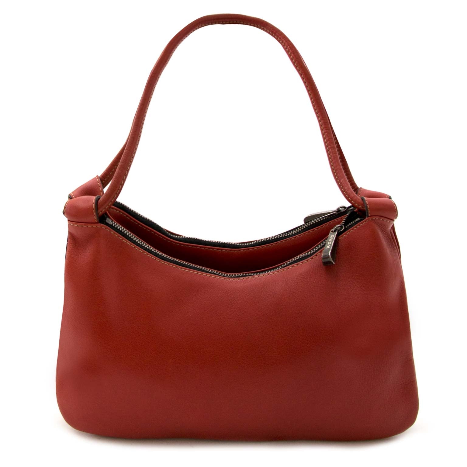 Deux De Delvaux Handbag With Two Compartments for sale online at Labellov
