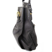 Delvaux zwarte lederen faust tas nu te koop bij labellov vintage mode webshop belgië