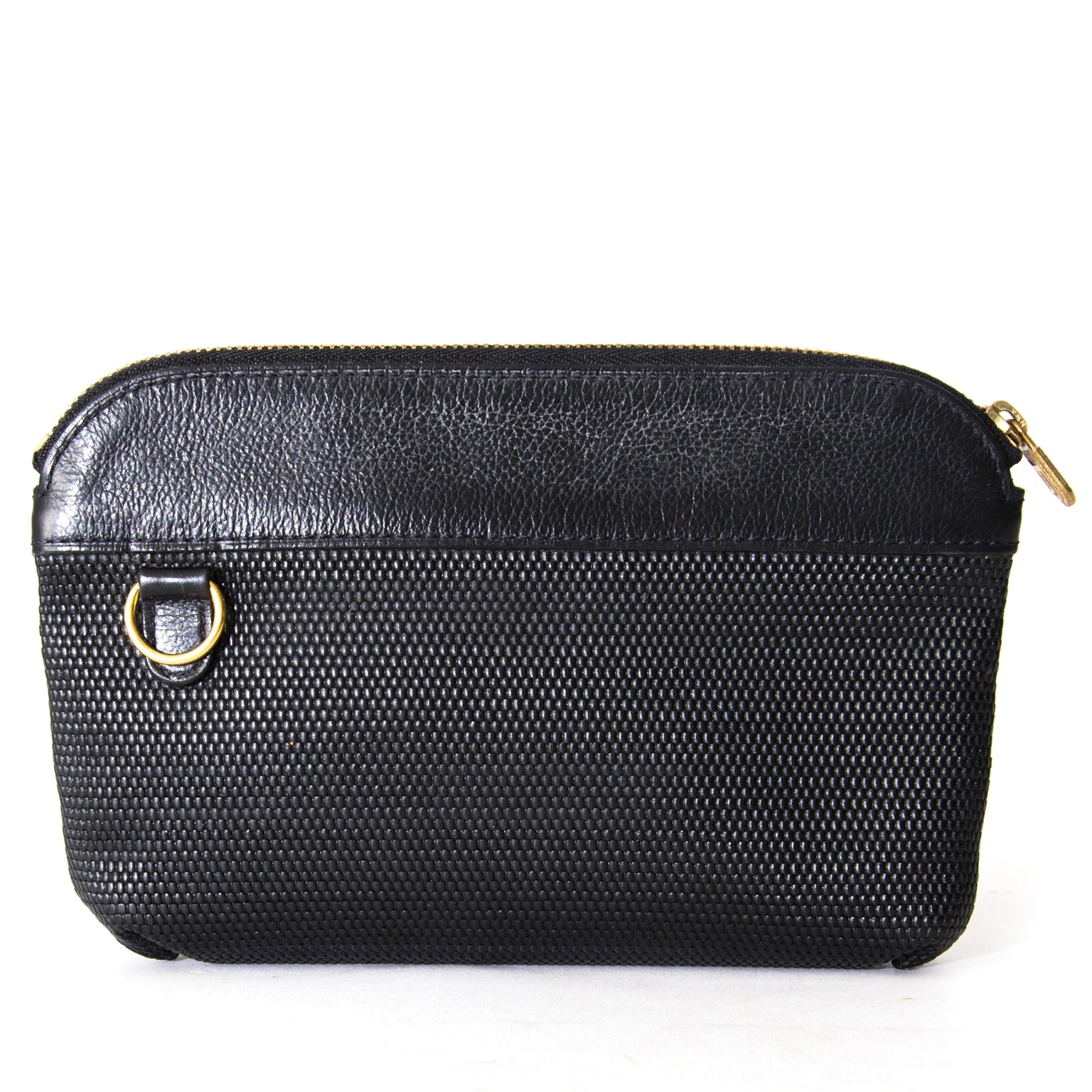 koop tweedehands Delvaux Black Mini Clutch/Pouch aan de beste prijs online webshop labellov.com Antwerpen