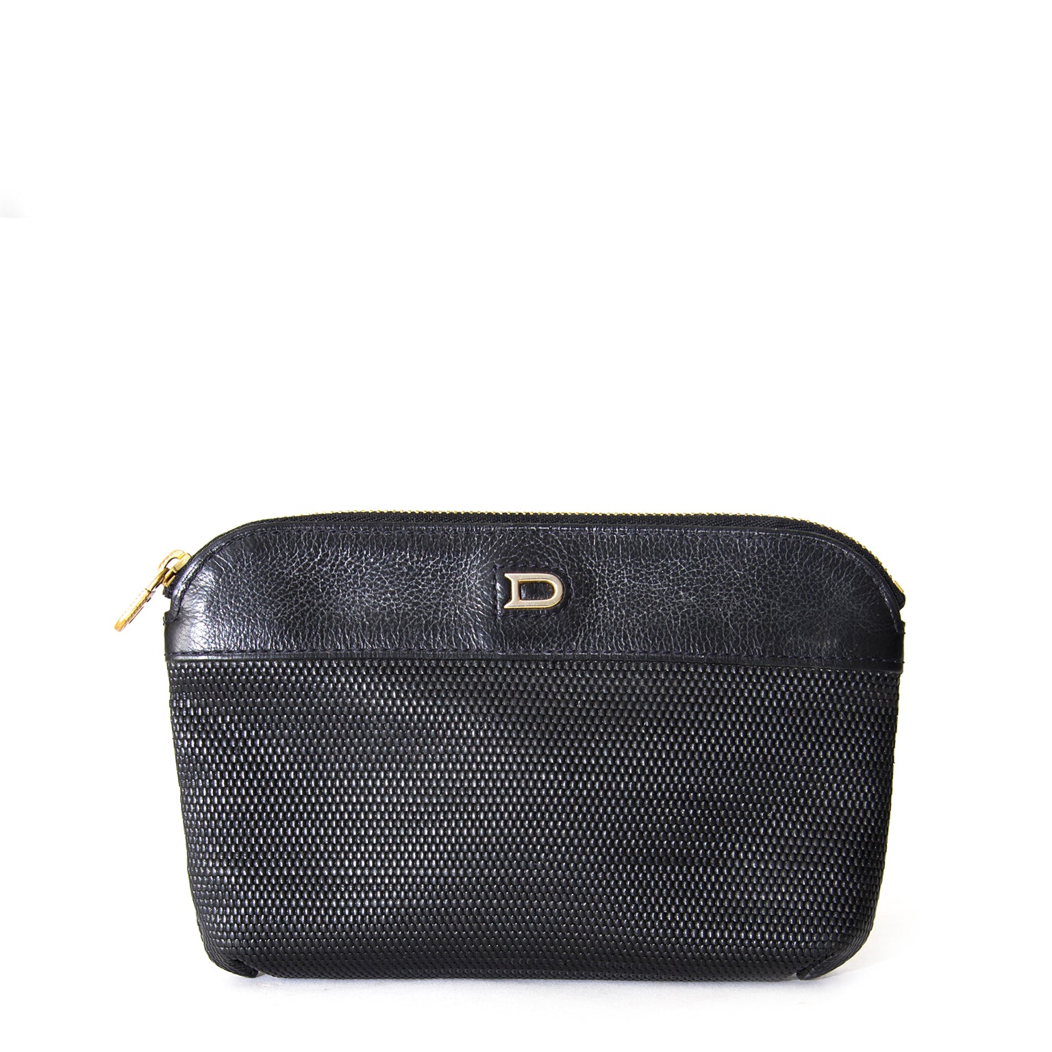Buy safe online secondhand designer Delvaux Black Mini Clutch/Pouch at the best price