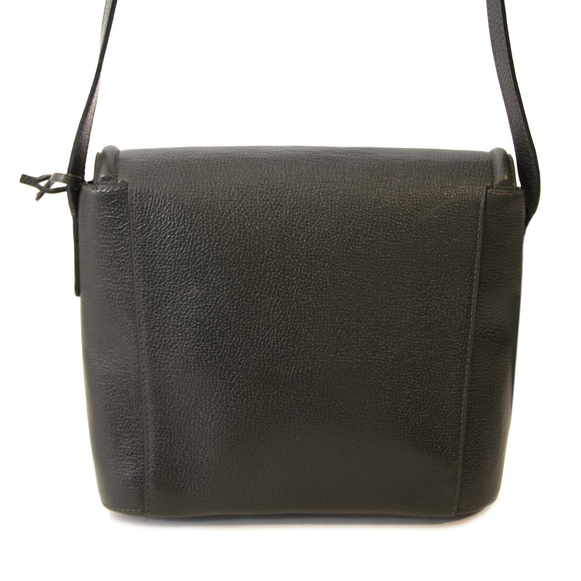We buy and sell your authentic Delvaux Green Eclair Crossbody Bag