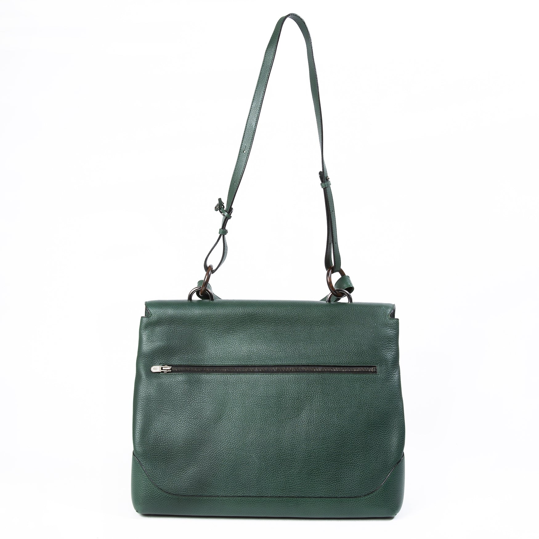 Attaché-case Delvaux en cuir vert