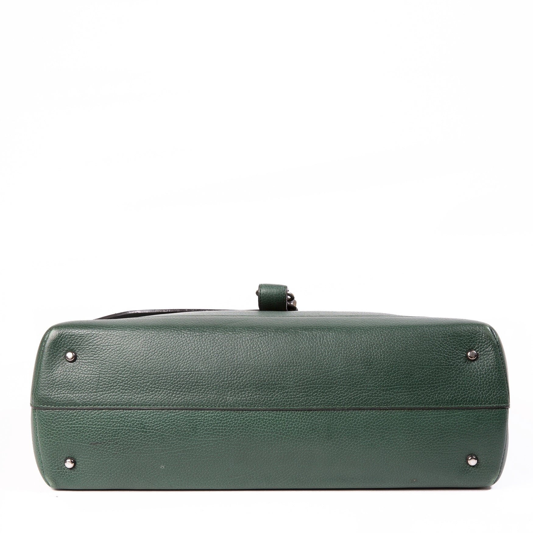 Attaché-case Delvaux en cuir vert