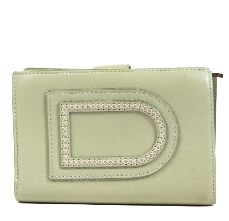 Delvaux Pistache Green D Louise Wallet