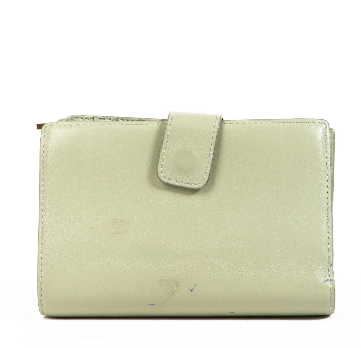 Delvaux Pistachegroene D Louise Portemonnee