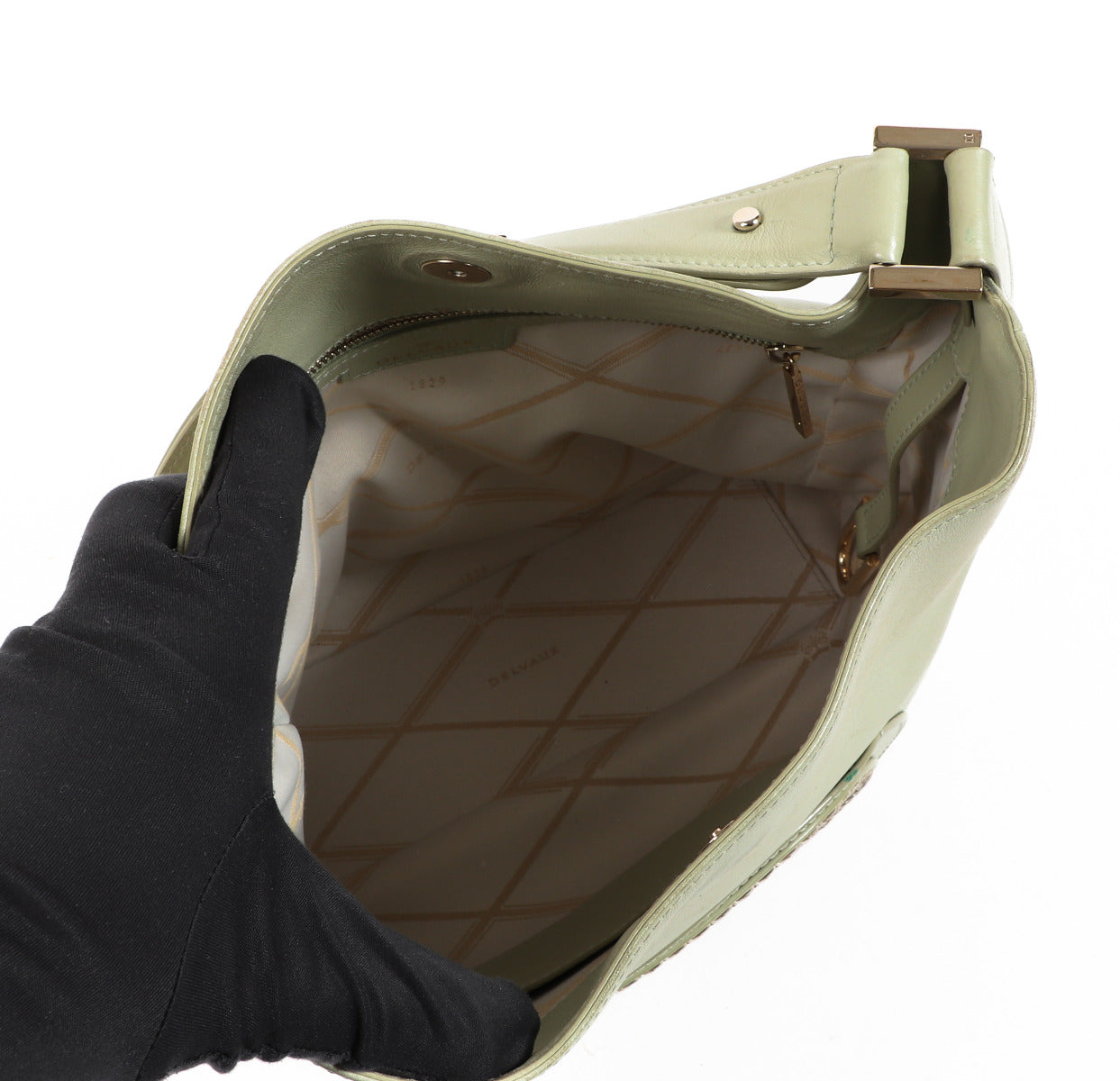 Delvaux Green Shoulder bag