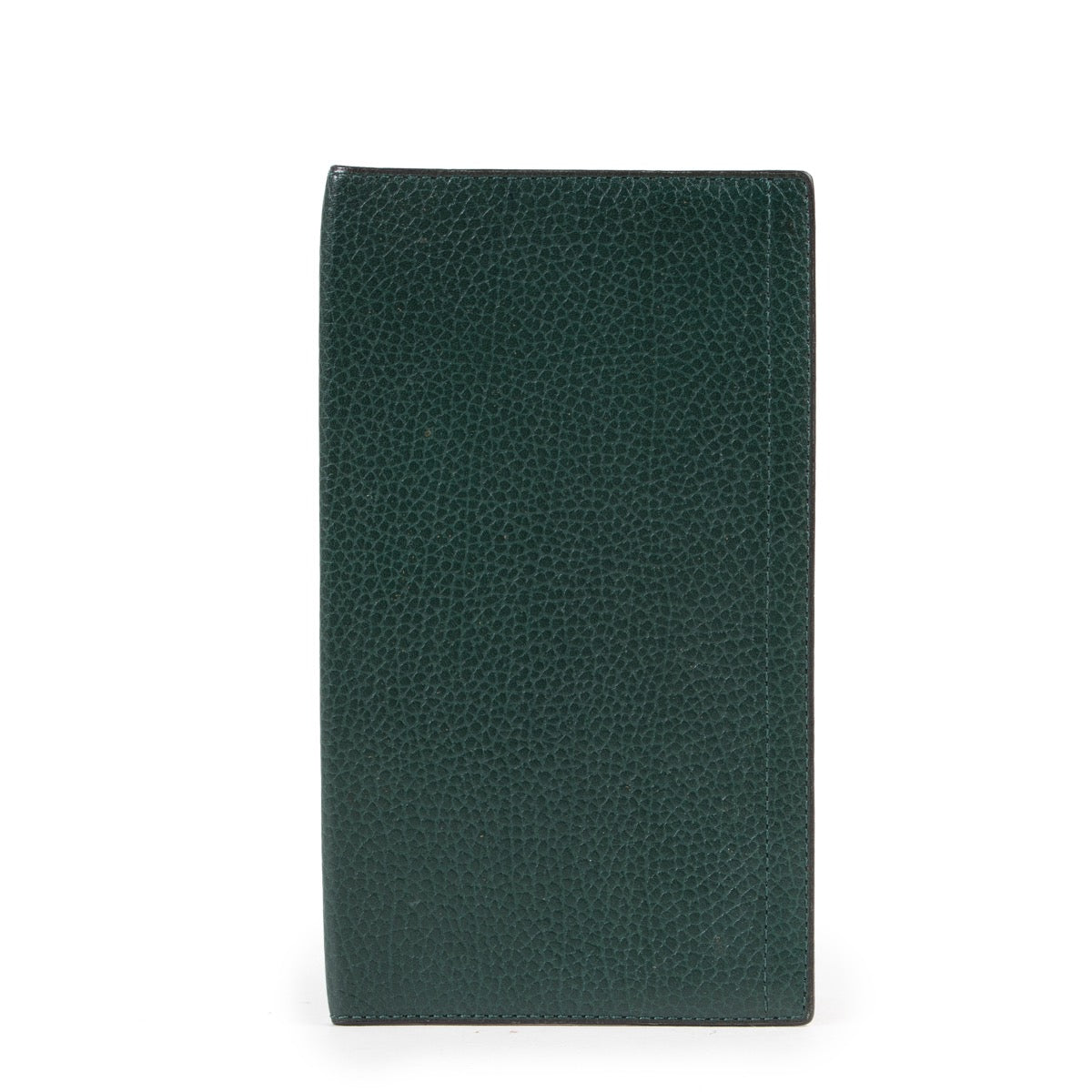 Shop safe online authentic Delvaux Green Checkbook Wallet at Labellov.com.