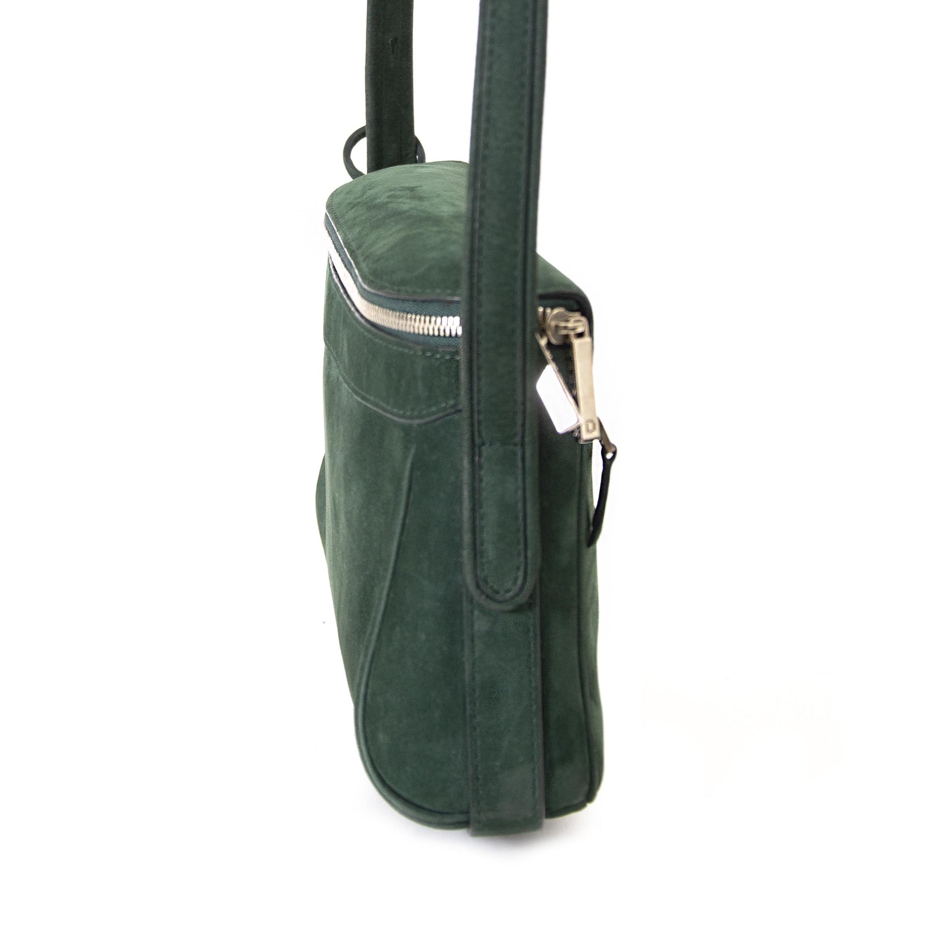 Delvaux Green Nubuck Shoulder Bag te koop aan de beste prijs bij Labellov tweedehands luxe