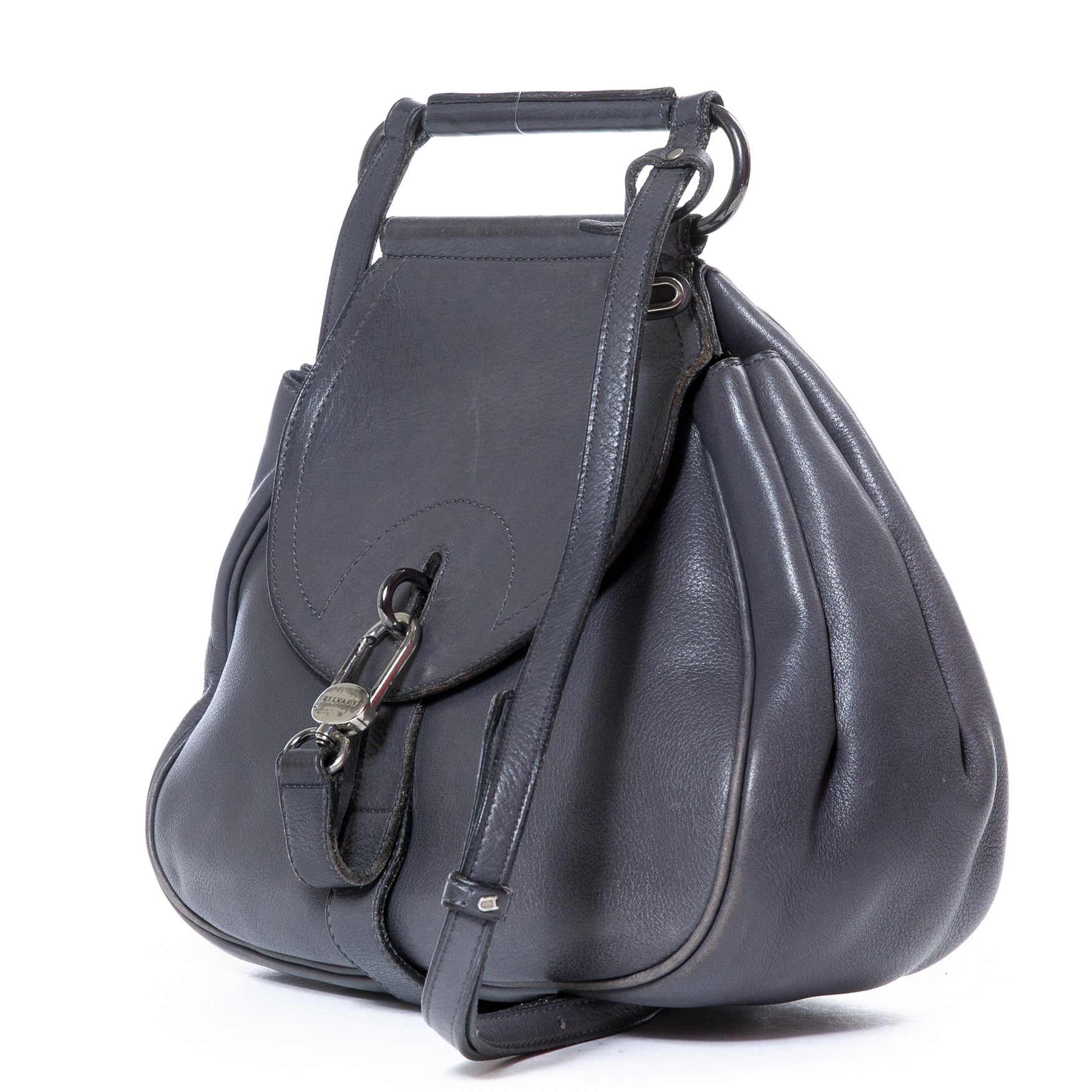 Delvaux Grey Cerceau Crossbody Bag
