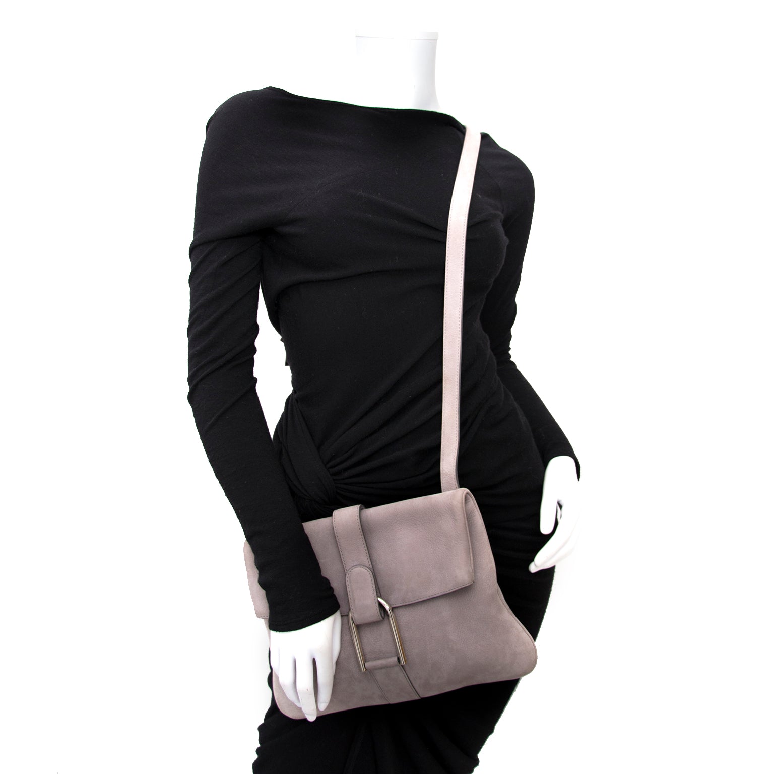 shop veilig online aan de beste prijs Delvaux Nubuck Grey Givry