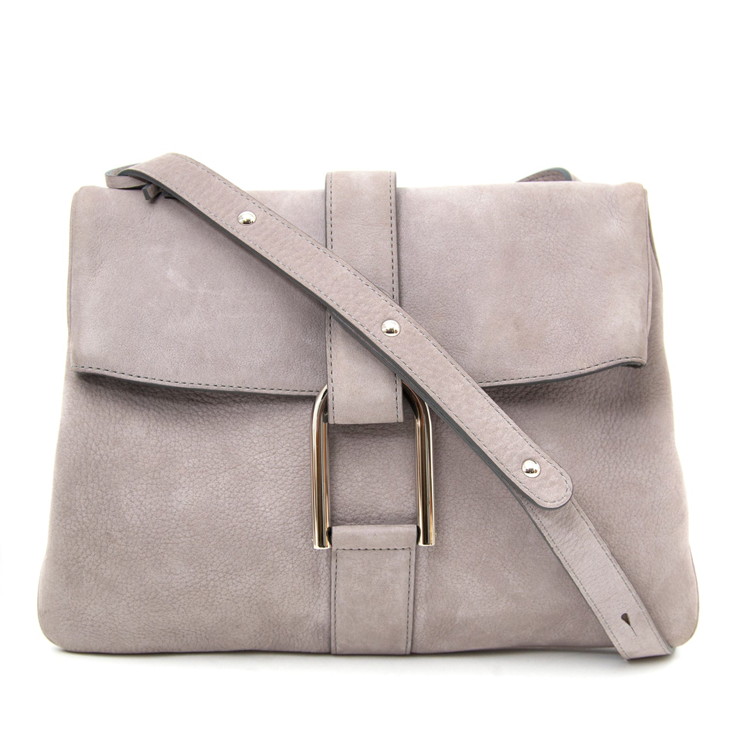 your luxury bags at the best price Delvaux Nubuck Grey Givry webshop and shop antwerp