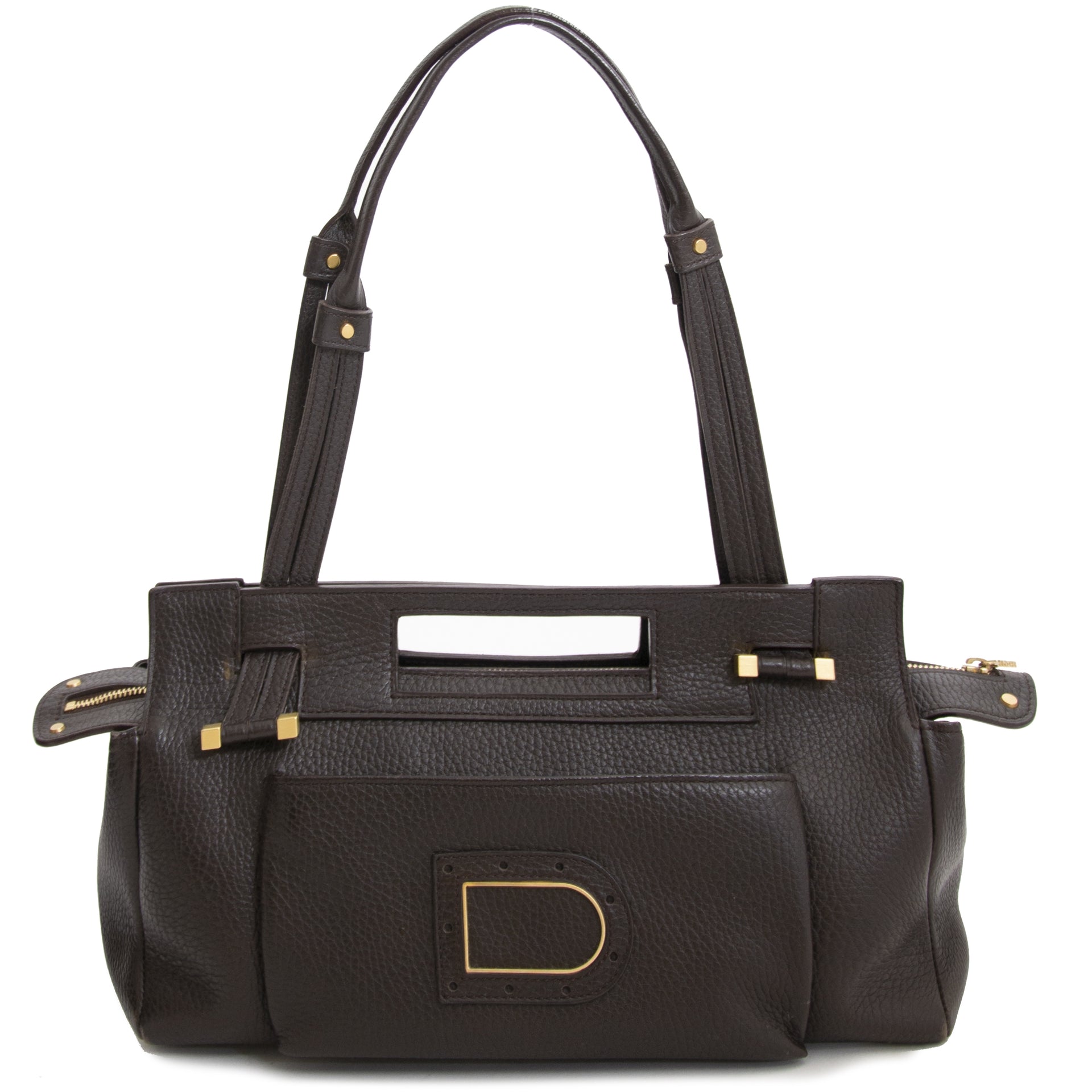 Buy authentic second hand vintage Delvaux Le Benjamin Café Shoulder Bag at online webshop LabelLOV