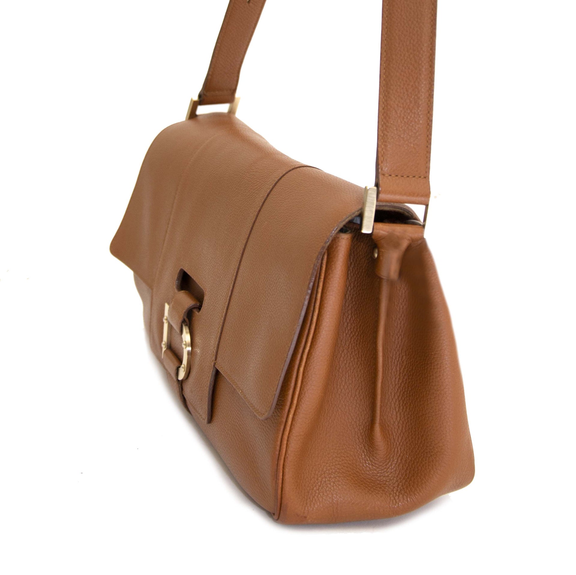 Delvaux Le Colette GM Trotteur Fauve Shoulder Bag