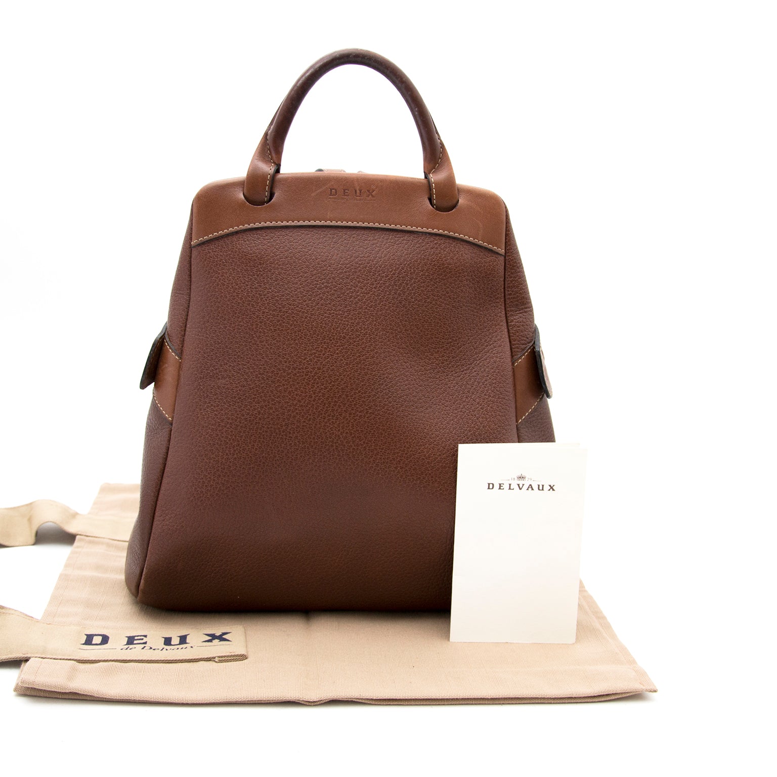 Koop en verkoop uw designer handtassen op labellov.com tegen de beste prijs Delvaux le Deux 'Le Dix Neuf'' Cacao