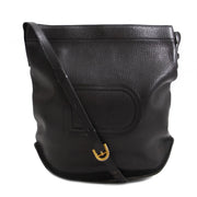 Delvaux Black Le Pin Shoulder Bag, koop tweedehands Delvaux eerlijke prijs zwarte tas lepin D lederen schoudertas