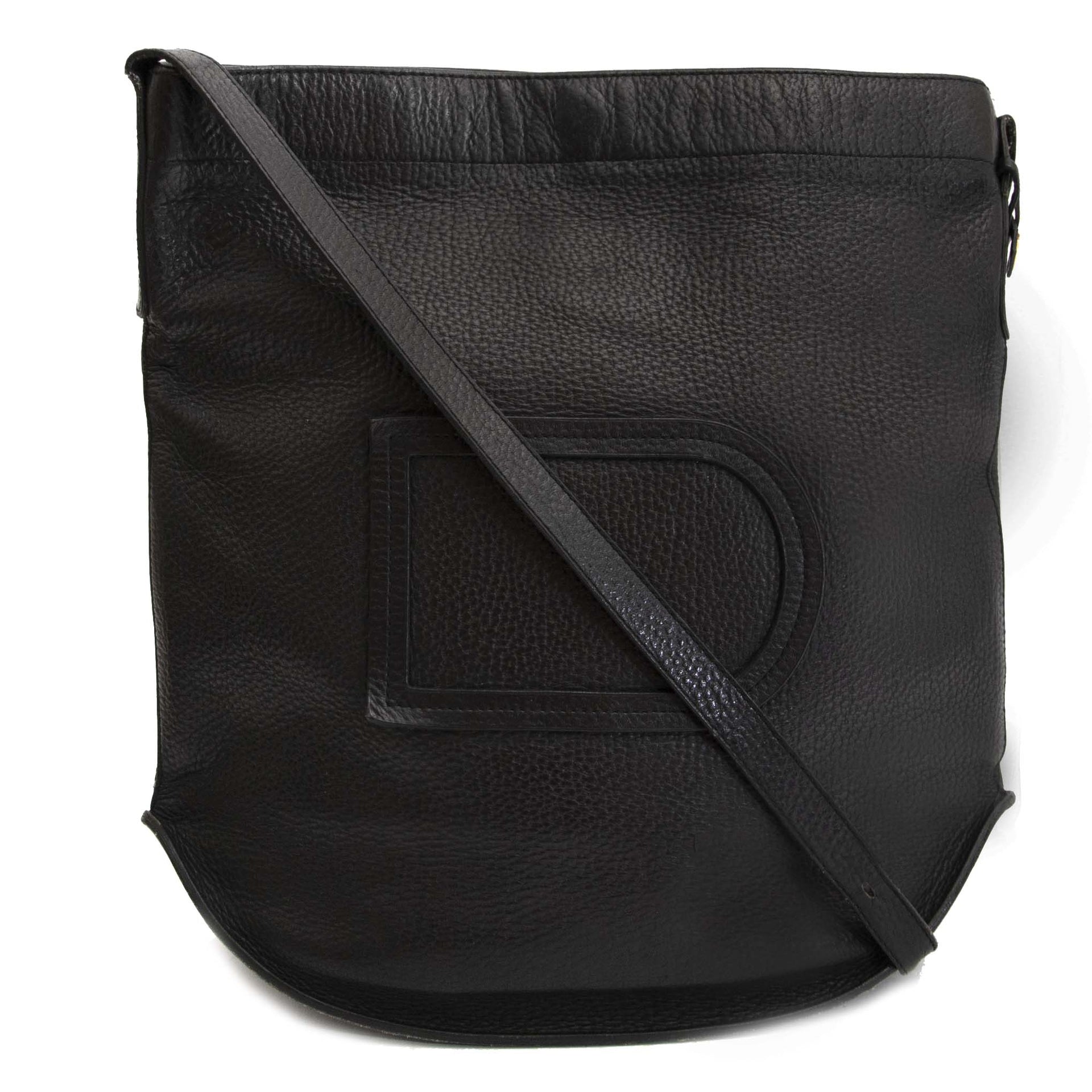 Buy authentic second hand vintage Delvaux Le Pin Bag Black online webshop LabelLOV