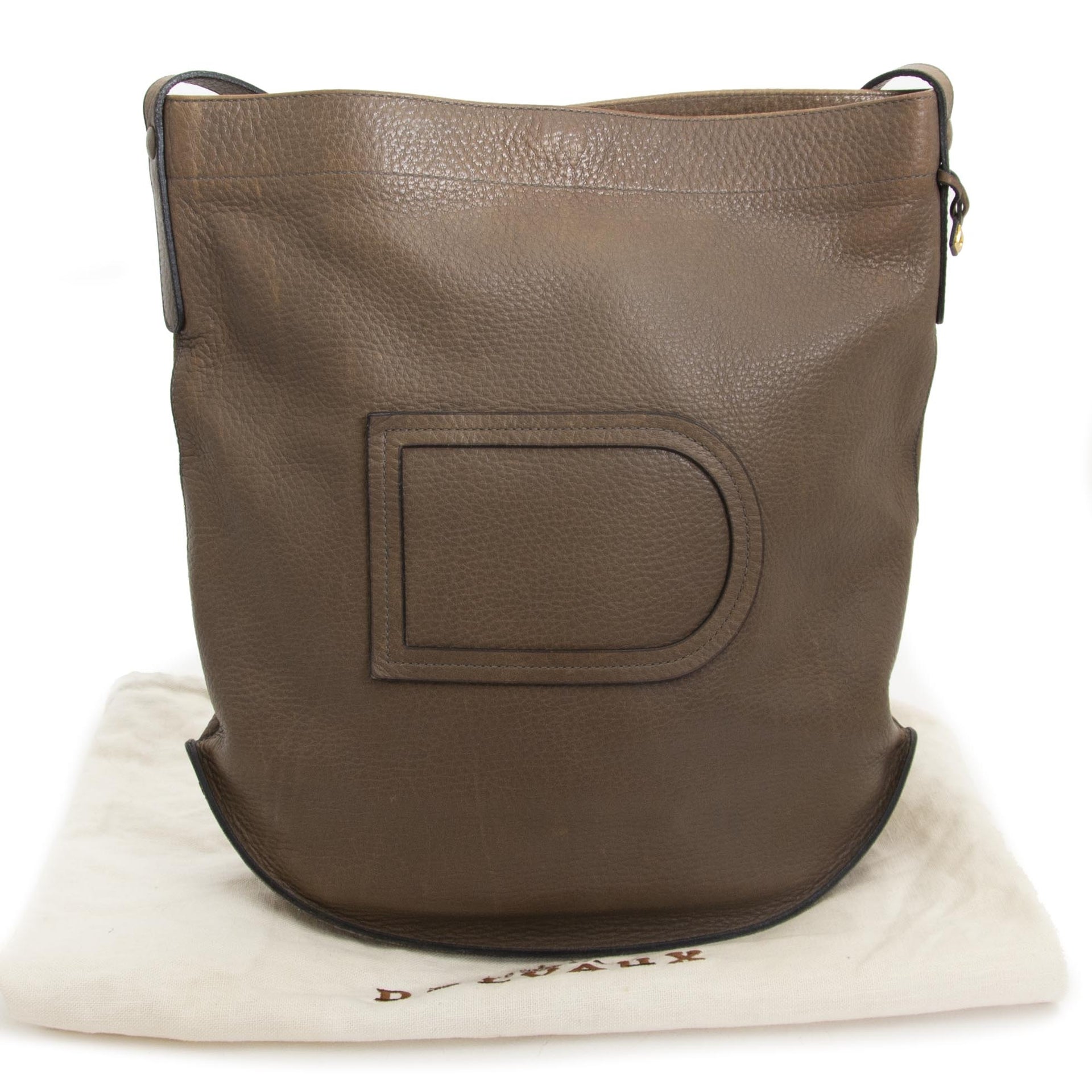 skip the waiting list shop safe online you secondhand Delvaux Taupe Le Pin Shoulder BAG