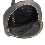 Authentieke tweedehands vintage Delvaux Black Leather Backpack koop online webshop LabelLOV
