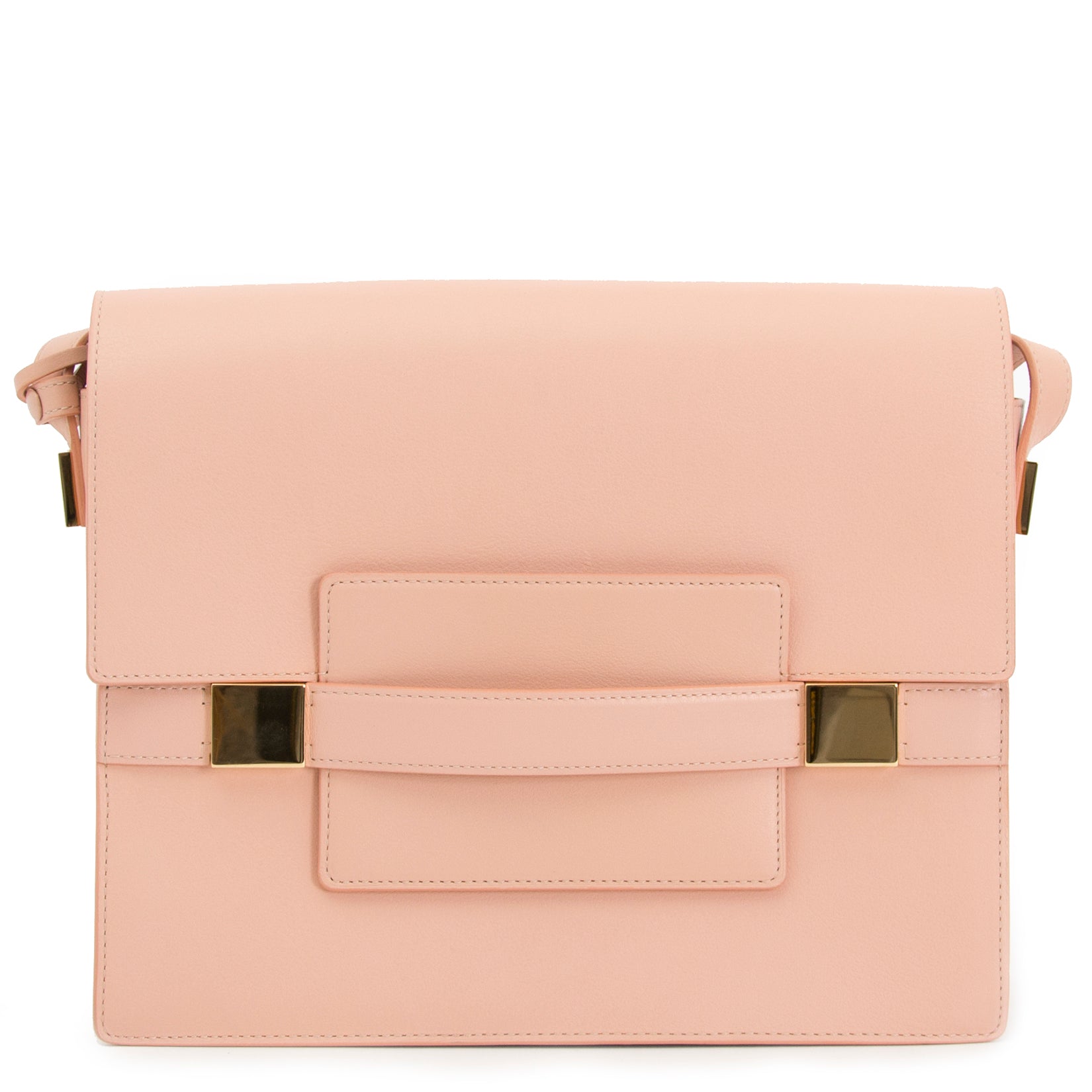 Bent u op zoek naar een authentieke Delvaux Madame GM Rose Polo Shoulder Bag ?