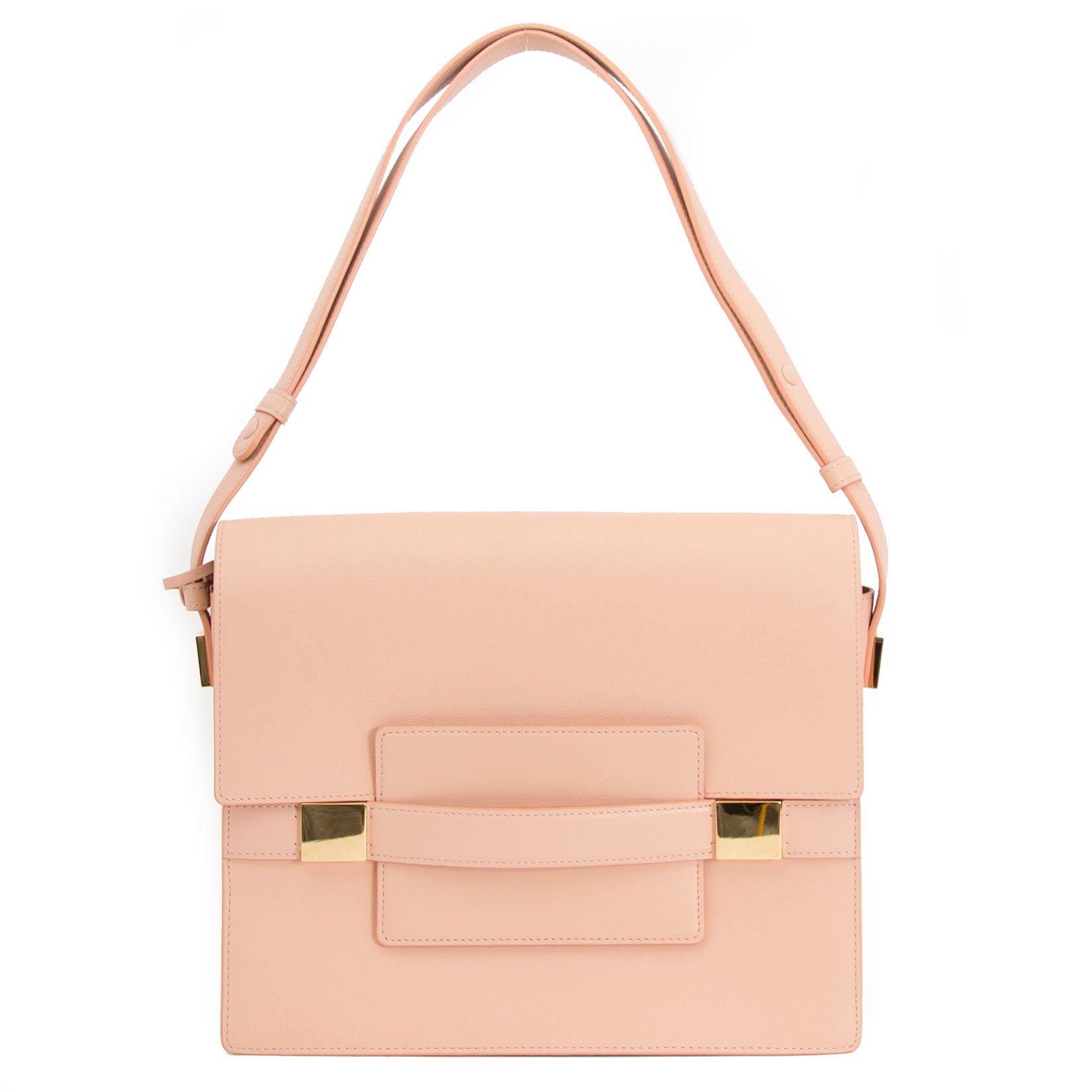 Delvaux Madame GM Rose Polo Shoulder Bag for sale online at Labellov