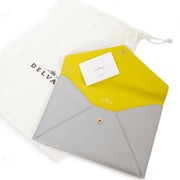 buy Delvaux Light Grey Message Clutch at labellov for the best price