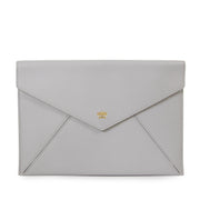 koop Delvaux Light Grey Message Clutch bij labellov aan de beste prijs
