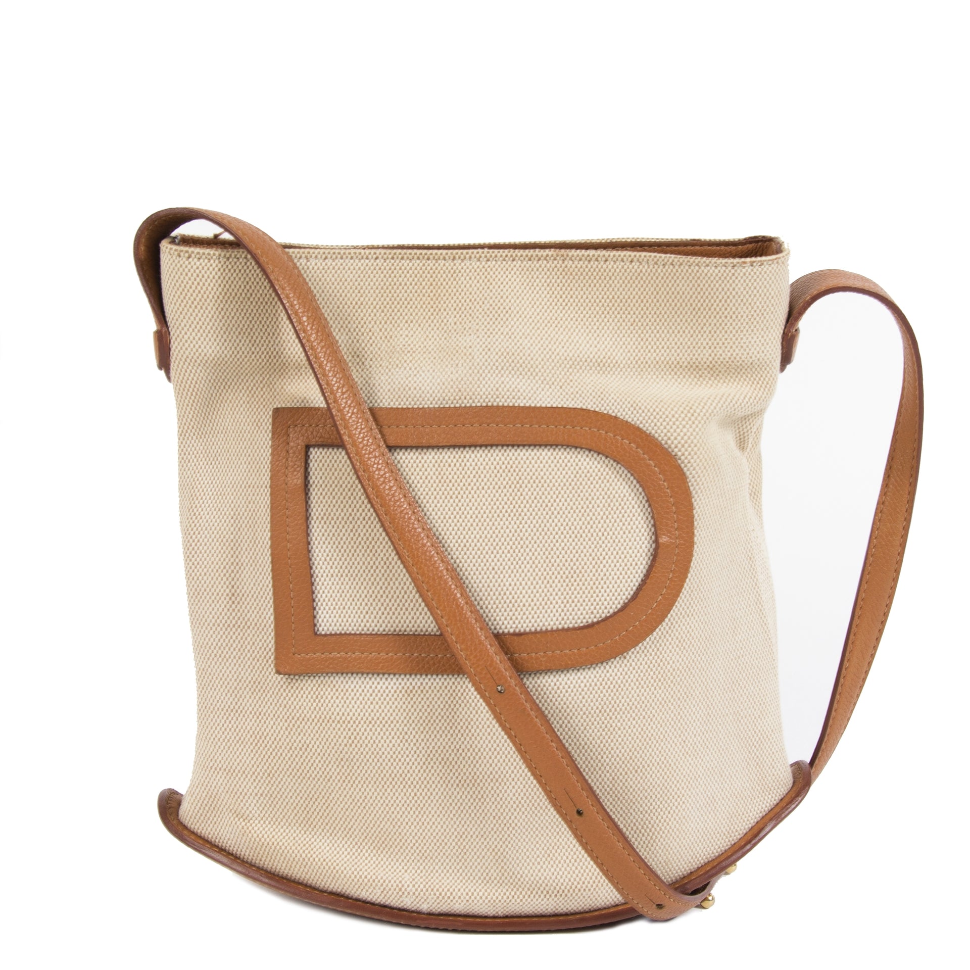 Delvaux Beige Le Pin Toile Lin Allure Mini