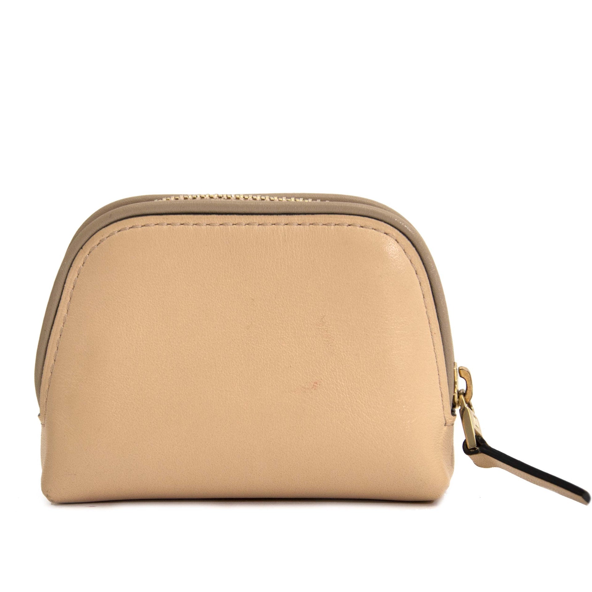 Delvaux Beige Coin Pouch now online at labellov.com for the best price