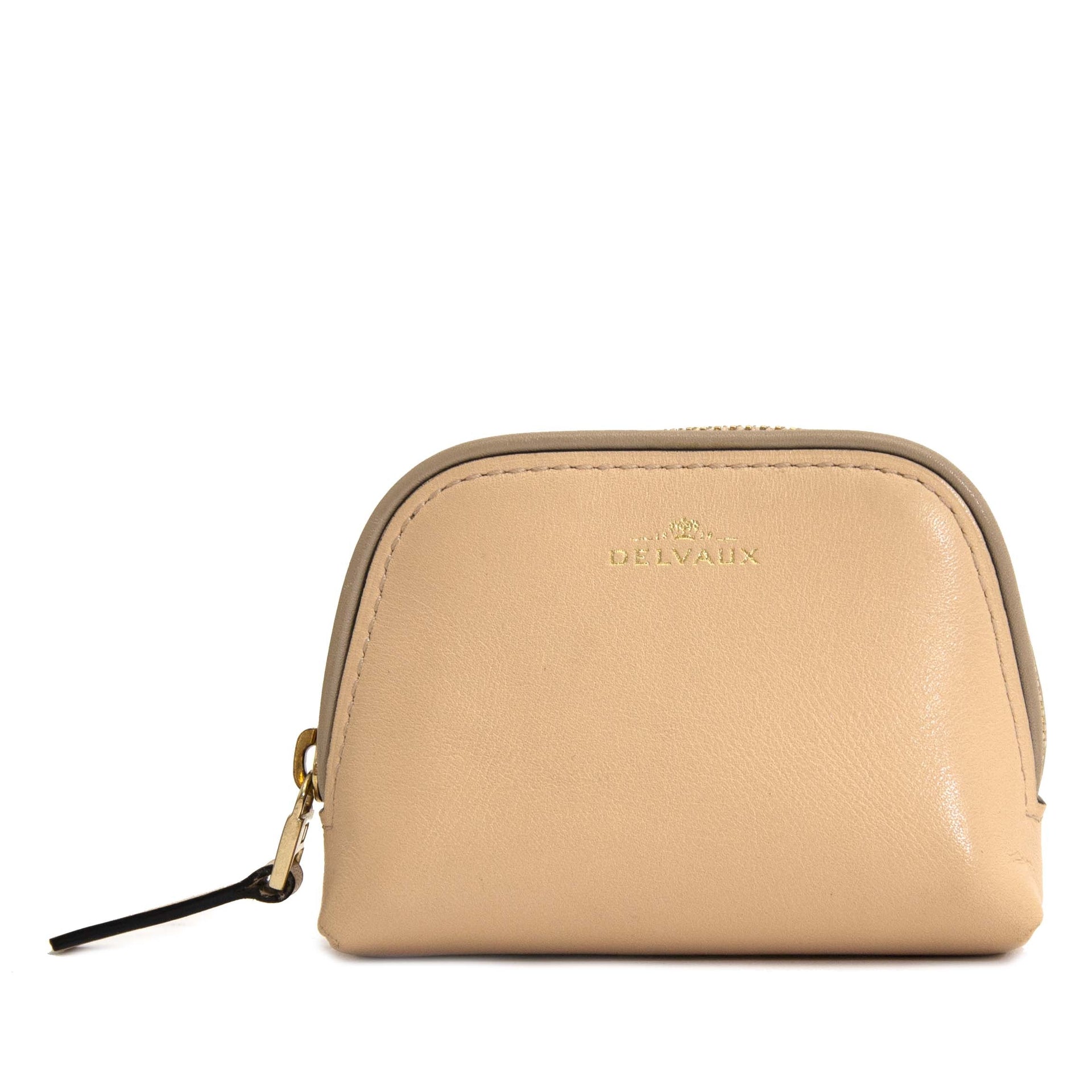 second hand Delvaux Beige Coin Pouch now online for the best price at labellov.com